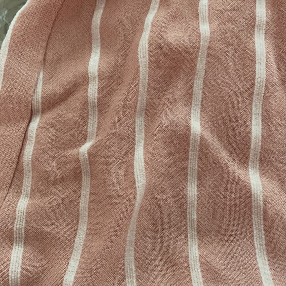 Linen urban romantics tie front button detail top - Picture 4 of 5